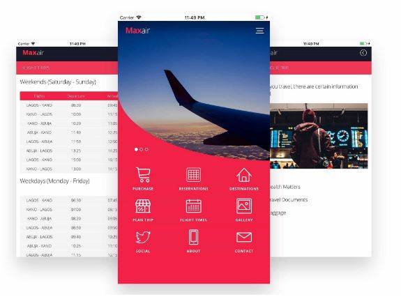 Max-Air Mobile App