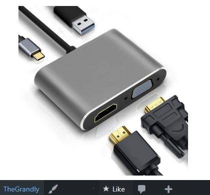HDMI VGA USB3.0 Adapter