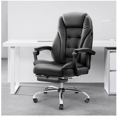 Hbada Office Chair Ergonomic Executive Office Chair PU Leather Swivel Desk Chair