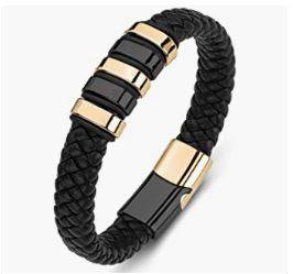 leather bracelet cuff amazon 3