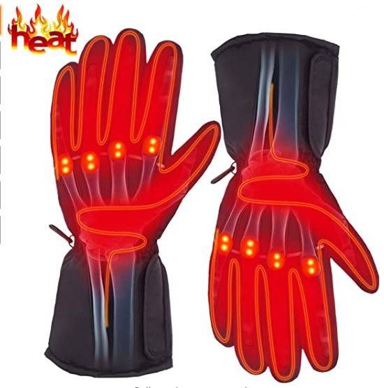 Autocastle Electric Battery Heated Gloves for Men and Women,Outdoor Indoor Battery Powered Hand Warmer Glove