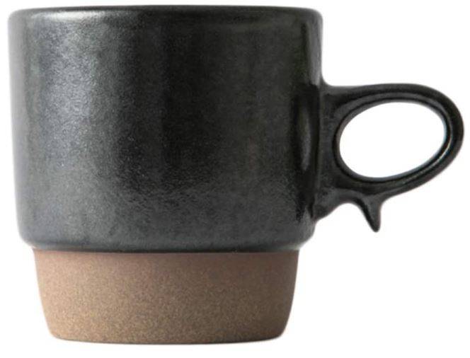 Hasami Ware Mug - Black, Japanese Pottery,