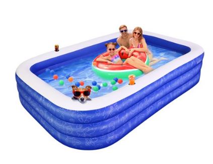 Inflatable Swimming Pool for Kids, Blow up Pool AirExpect