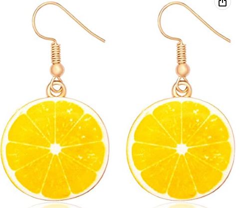MANZHEN Lemon Earrings Watermelon Earrings Cute Fruit Earrings