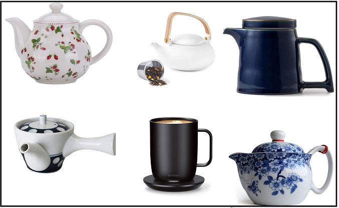 porcelain teapots vintage