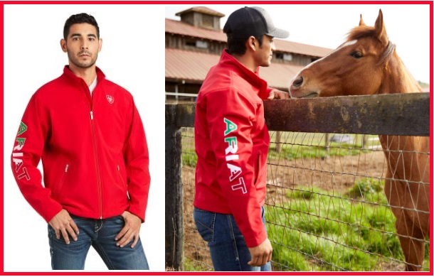 the red ariat jacket