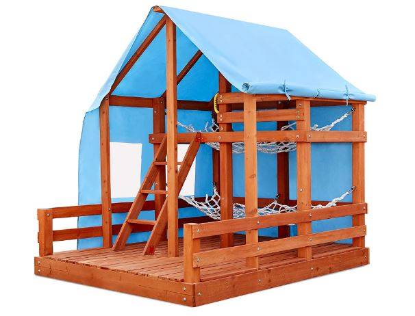 Little Tikes Real Wood Adventures Outdoor Glamping House, Backyard Bungalow