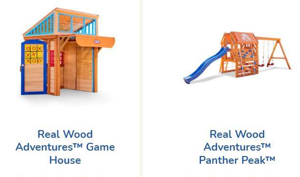 real wood adventure houses
