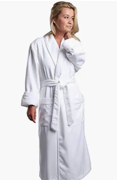 Plush Lined Microfiber Bath Robe for (Unisex) Luxury