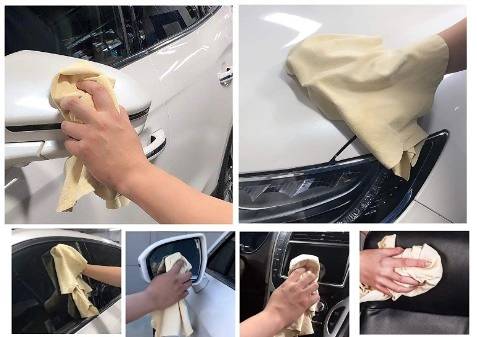 chamois leather for cleaning vehicles