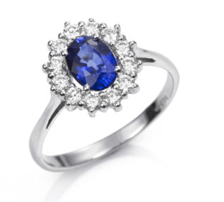 Blue sapphire for engagement ring